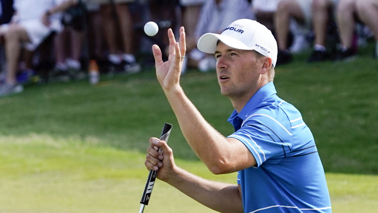 Jordan Spieth KICKS HIS DRIVER in rage at PGA Championship